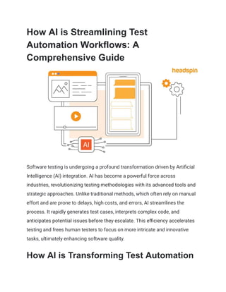 How AI is Streamlining Test Automation Workflows_ A Comprehensive Guide ...