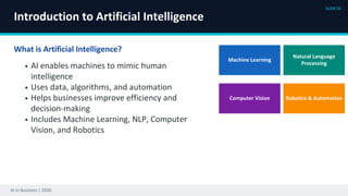 How Artificial Intelligence is Transforming Businesses | PDF