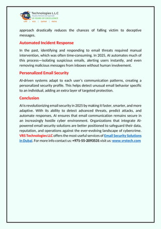 How AI is Transforming Email Security in 2025? | PDF