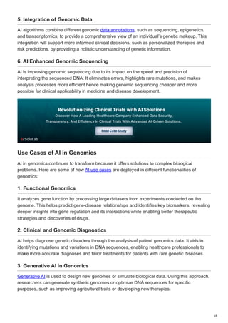 How AI is Transforming the Genomics Industry? | PDF