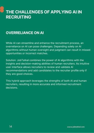 How AI is transforming the recruitment industry | PDF