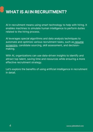 How AI is transforming the recruitment industry | PDF