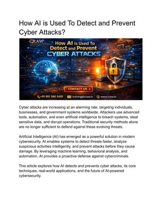 How AI is Used To Detect and Prevent Cyber Attacks.pdf
