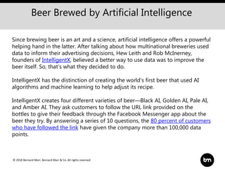 How Artificial Intelligence (AI) Is Used To Make Beer | PPTX
