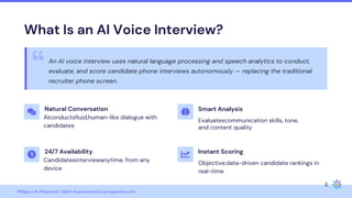 Ar Voice Process Interview Questions How AI Voice Interviews Are Replacing Phone Screens in 2026 - PMaps | PDF