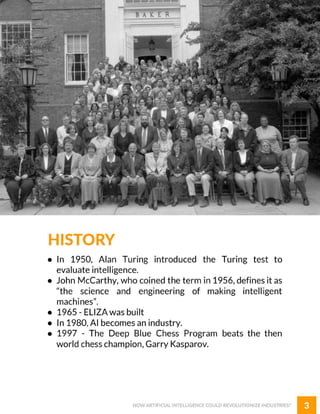 How Artificial Intelligence could help in revolutionizing indudstries