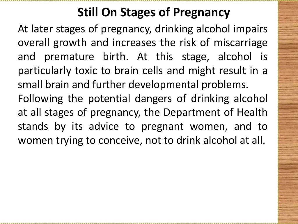 How alcohol affects your baby