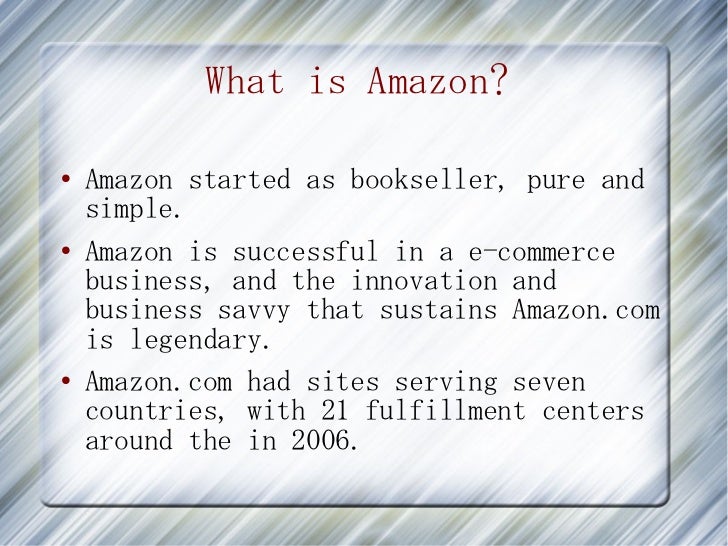 How amazon works?