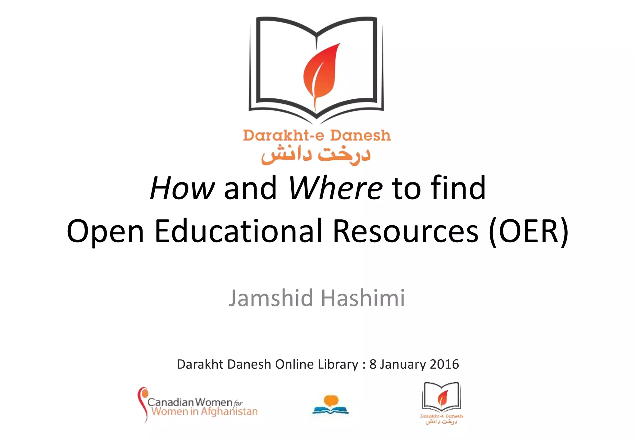 How and Where to find Open Educational Resources (OER) | PPT