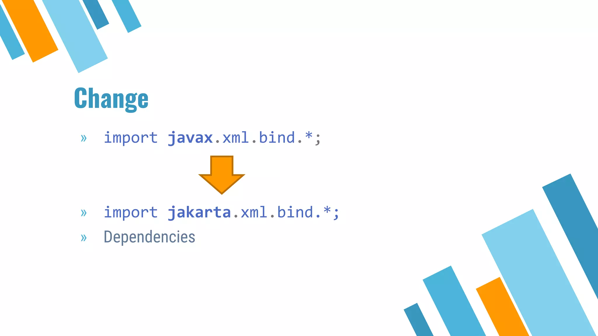 Change
» import javax.xml.bind.*;
» import jakarta.xml.bind.*;
» Dependencies
 