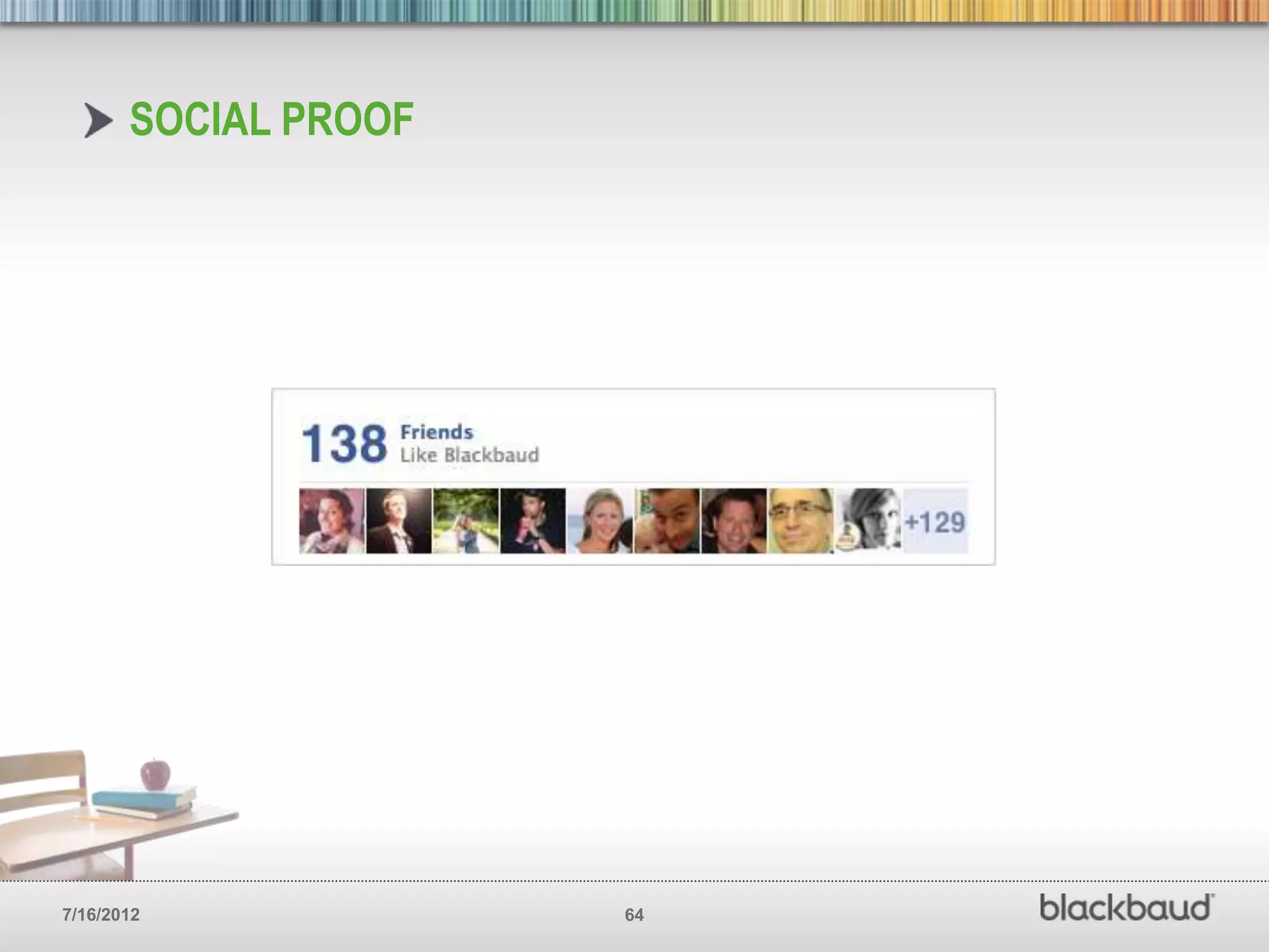 SOCIAL PROOF




7/16/2012             64
 
