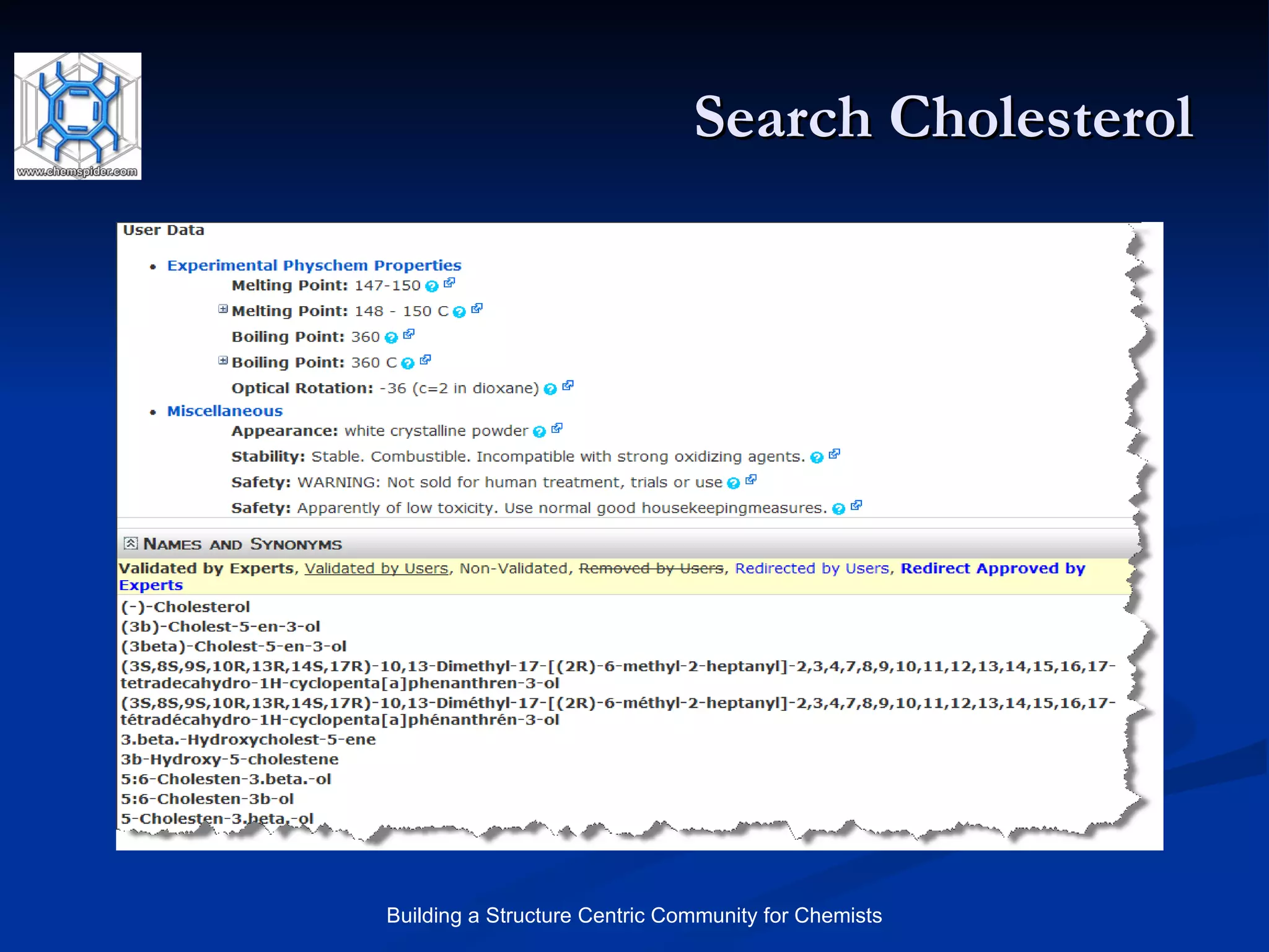 Search Cholesterol 