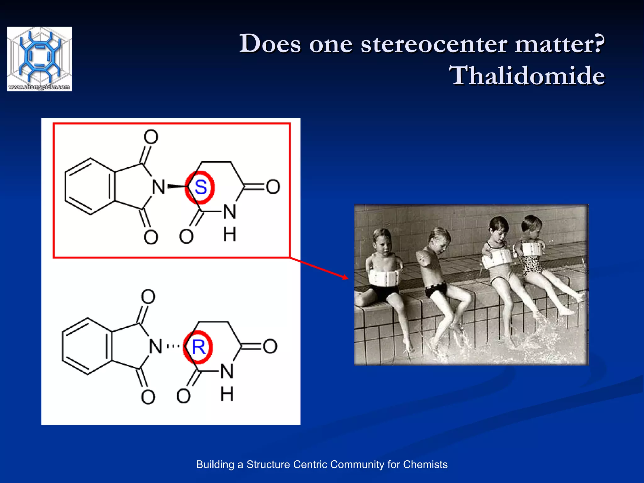 Does one stereocenter matter? Thalidomide 