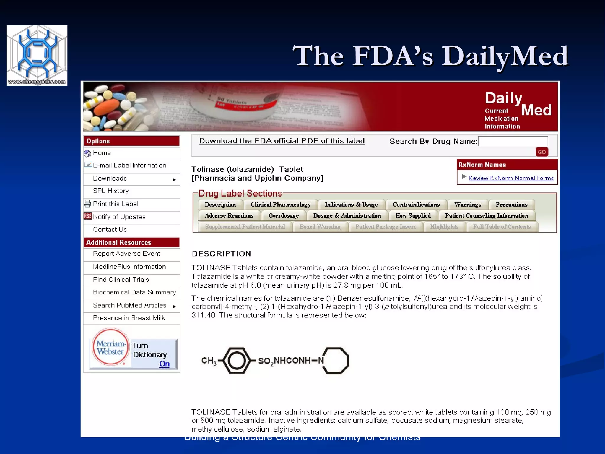 The FDA’s DailyMed 