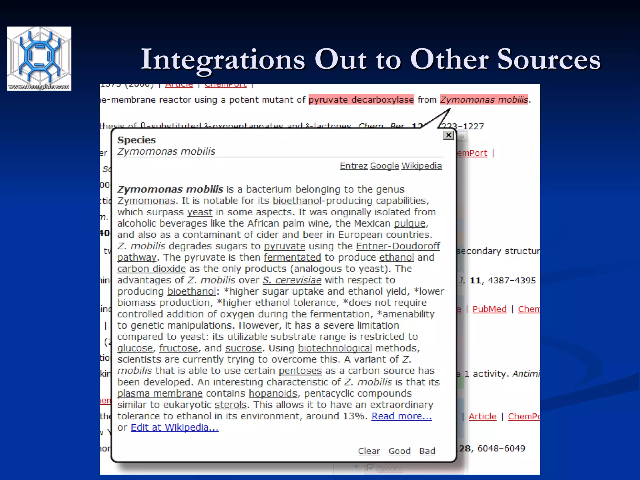 Integrations Out to Other Sources 