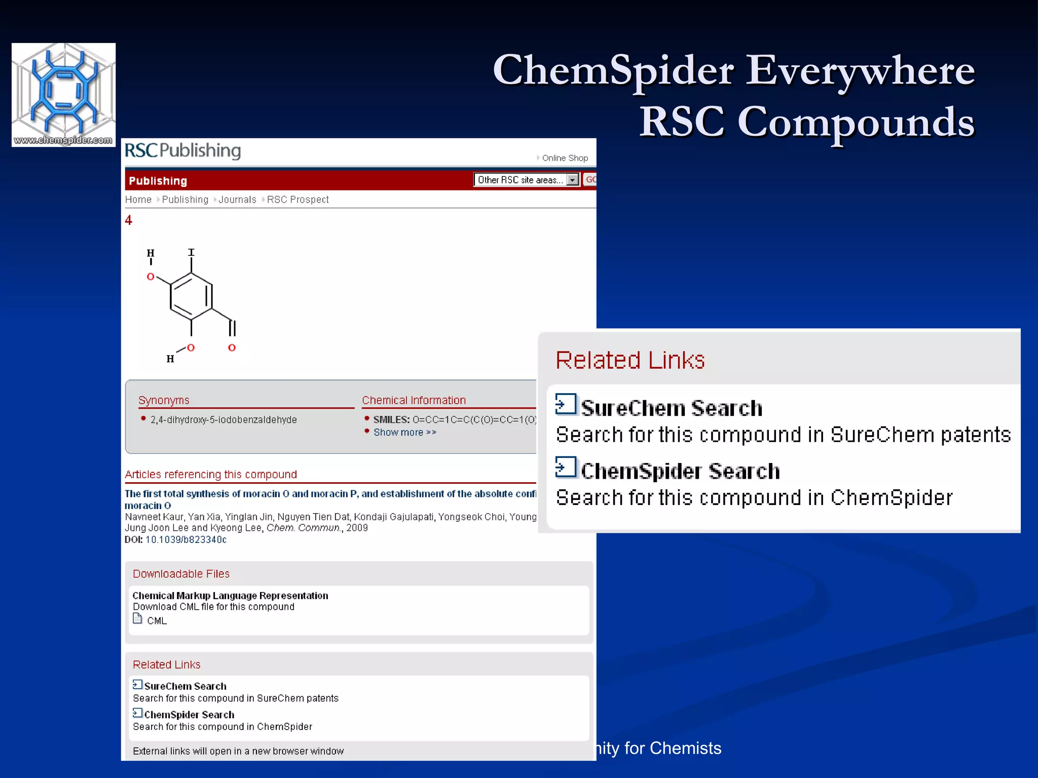 ChemSpider Everywhere RSC Compounds 