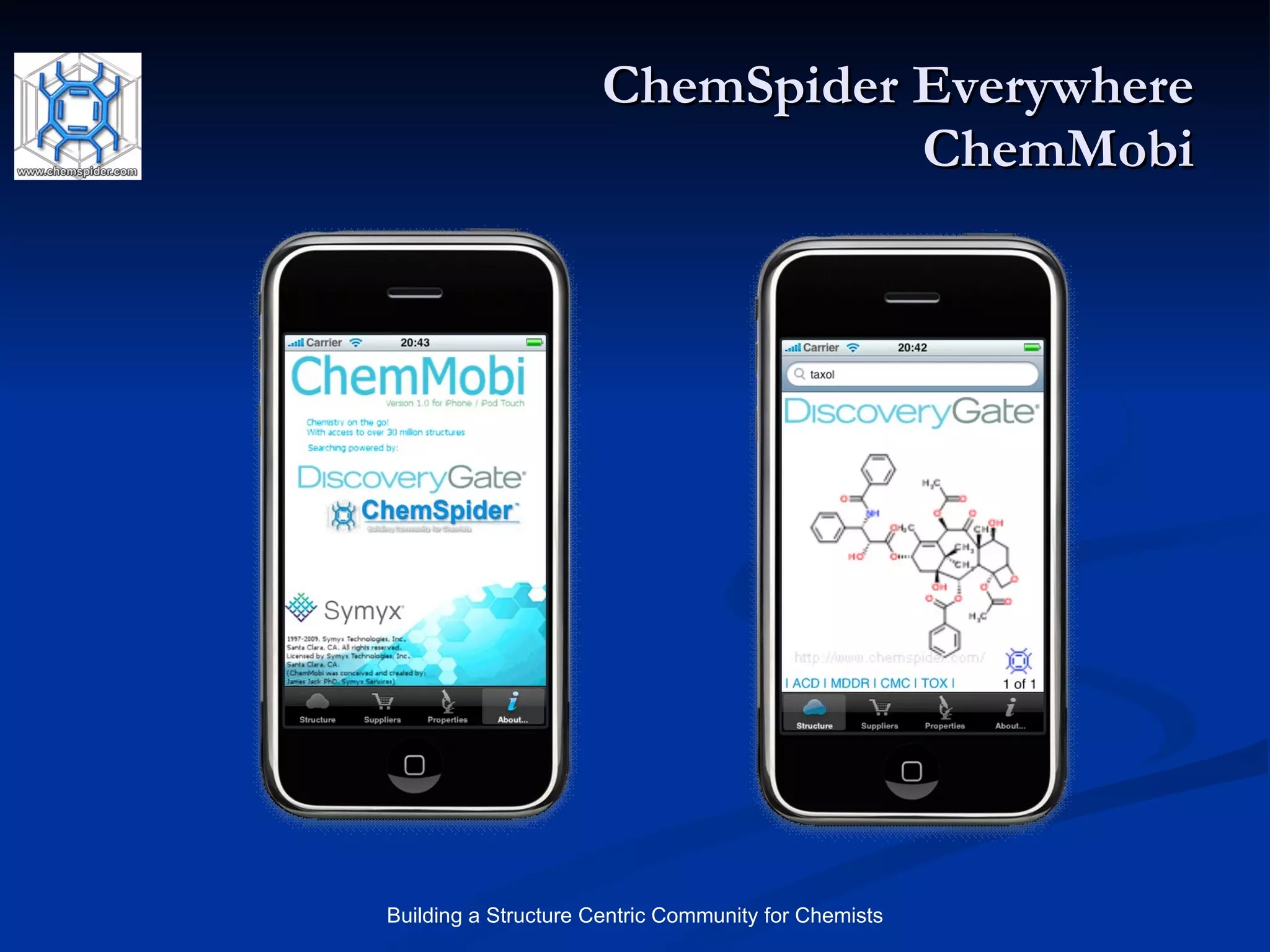 ChemSpider Everywhere ChemMobi 