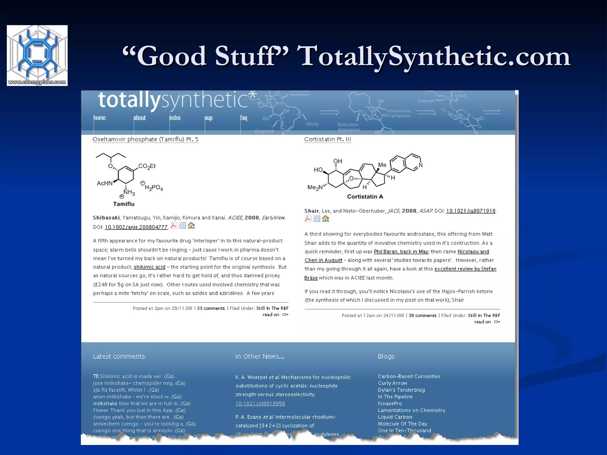 “ Good Stuff” TotallySynthetic.com 