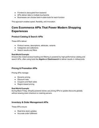 How APIs Power Modern Ecommerce Experiences (With Real-World Examples ...