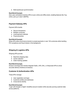 Real World Api Example How APIs Power Modern Ecommerce Experiences (With Real-World Examples ...