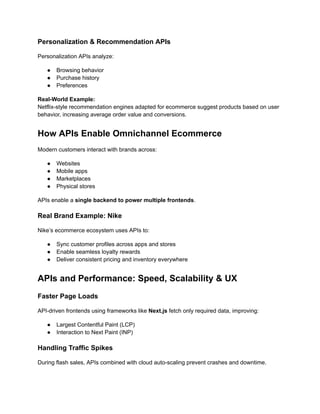 Real World Api Example How APIs Power Modern Ecommerce Experiences (With Real-World Examples ...