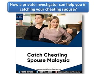How a private investigator can help you in
catching your cheating spouse?
 