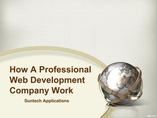 How A Professional
Web Development
Company Work
Suntech Applications
 
