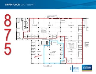 THIRD FLOOR MULTI-TENANT




8
7
5                      LEA
                           SE   D!




                                     Howard Street
 