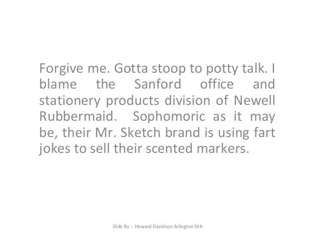 Howard Davidson Arlington Ma Mr Sketch Using Farts To