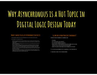 Synchronous vs Asynchronous Digital Circuits as an Analogy to Organizational Dysfunction Applied to DevOps Practices