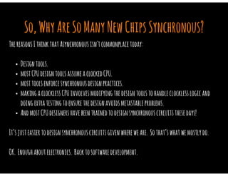 Synchronous vs Asynchronous Digital Circuits as an Analogy to Organizational Dysfunction Applied to DevOps Practices