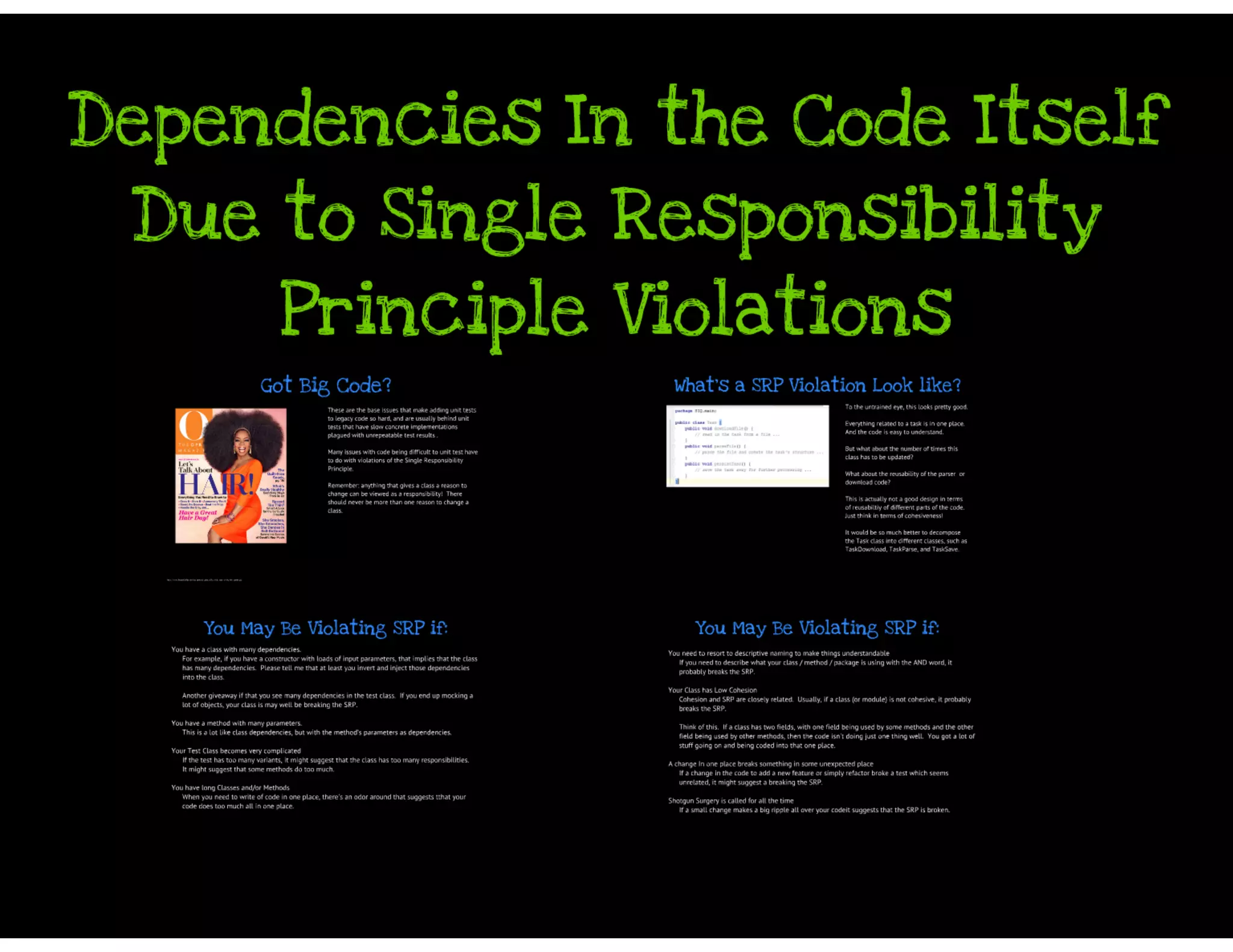 Why Johnny Can't Unit Test His Legacy Code - And What You Can Do About It
