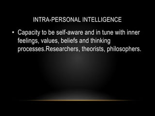 HOWARD GARDNER’S MULTIPLE INTELLIGENCES PPT.pptx