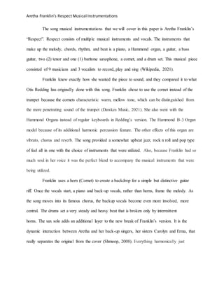 Howard harold musicinstrumentationassignment | PDF