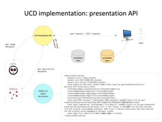 UCD implementation: presentation API
 