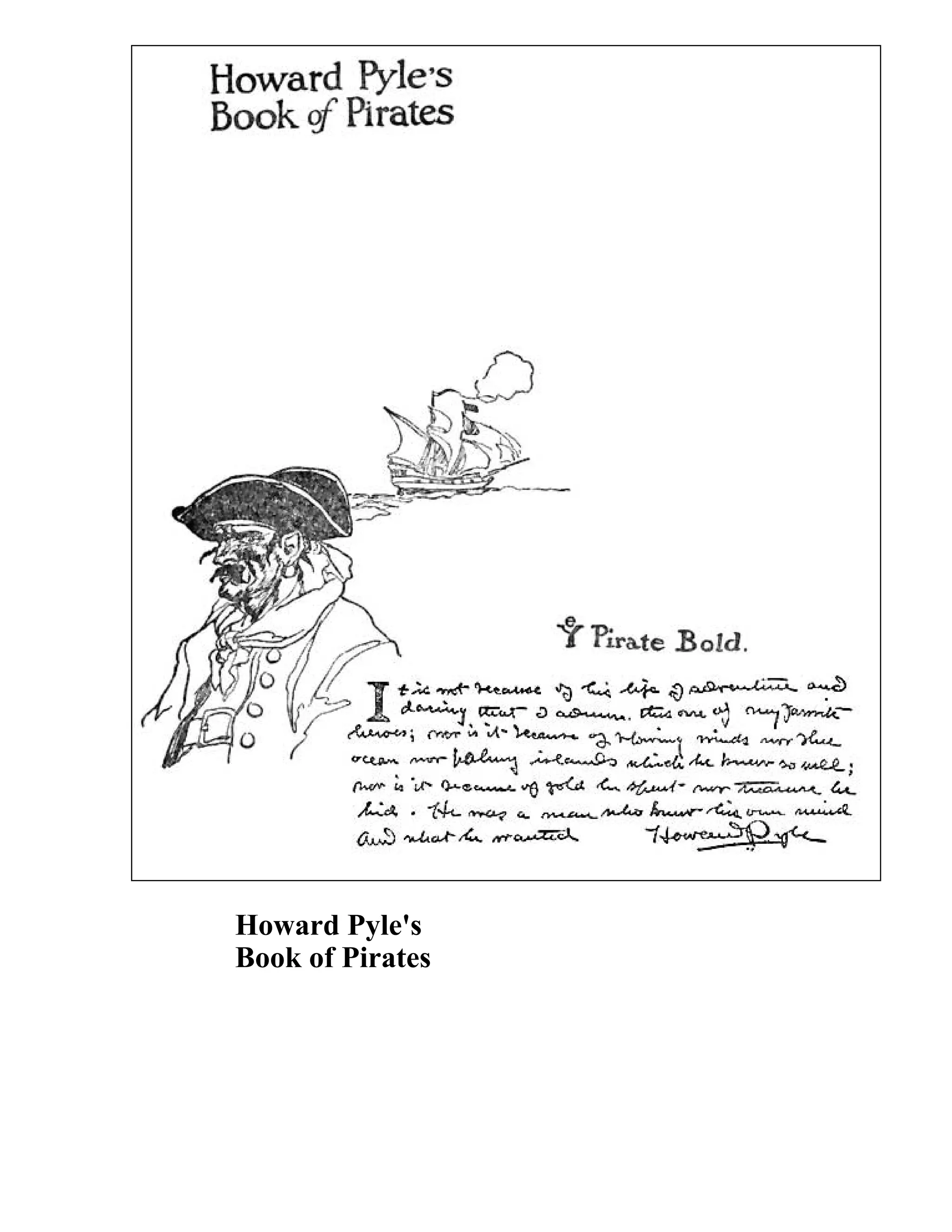 Howard Pyle's 
Book of Pirates 
 