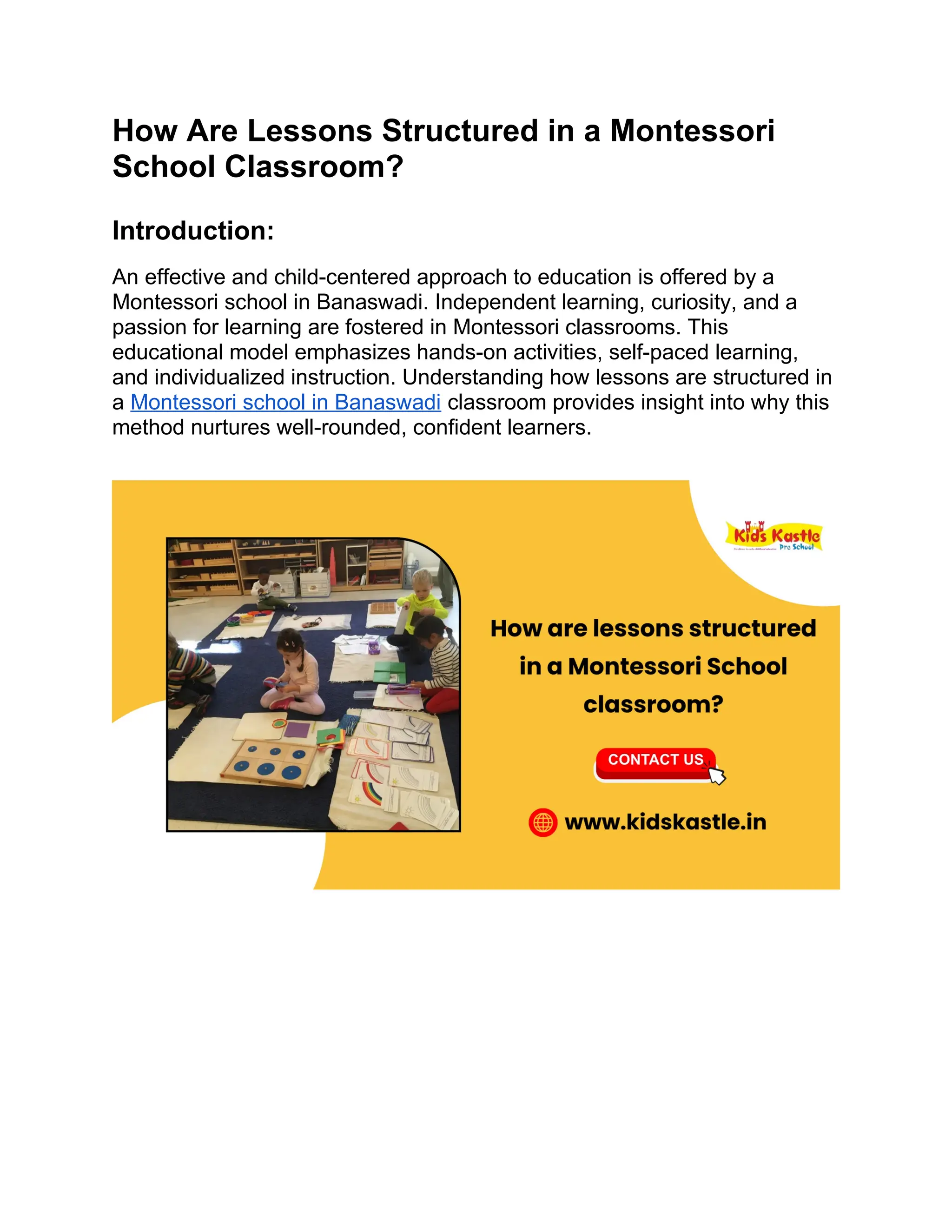 How Are Lessons Structured in a Montessori School Classroom_.docx