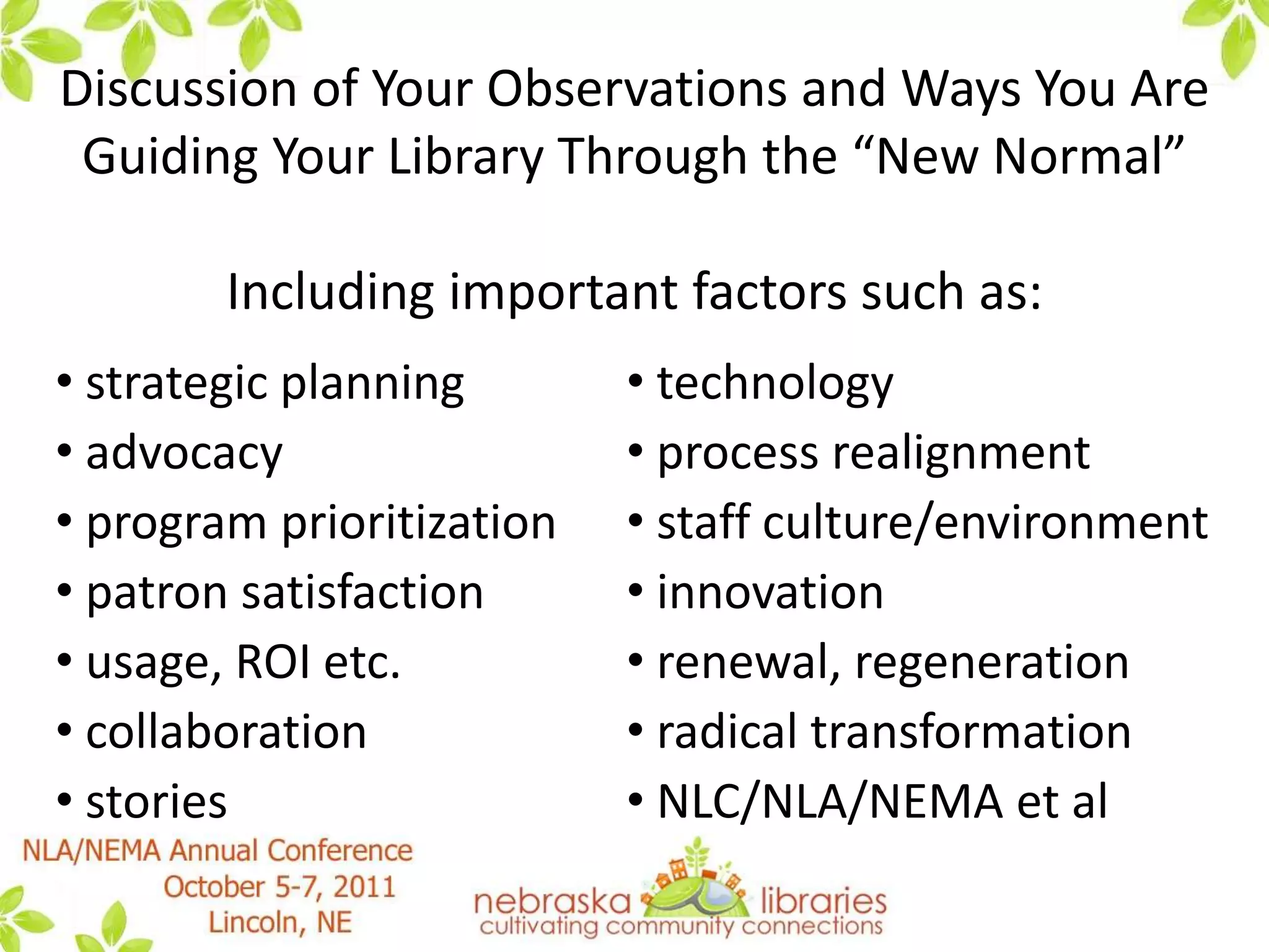 2010 and 2011 Major Themes to Questions about Not Meeting Accreditation Measures % of Materials