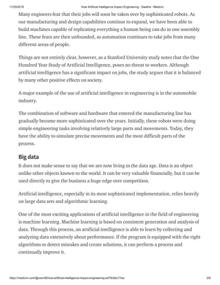 How artificial intelligence impact engineering | PDF
