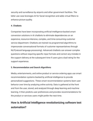 How Artificial Intelligence is Revolutionizing UI Testing | PDF