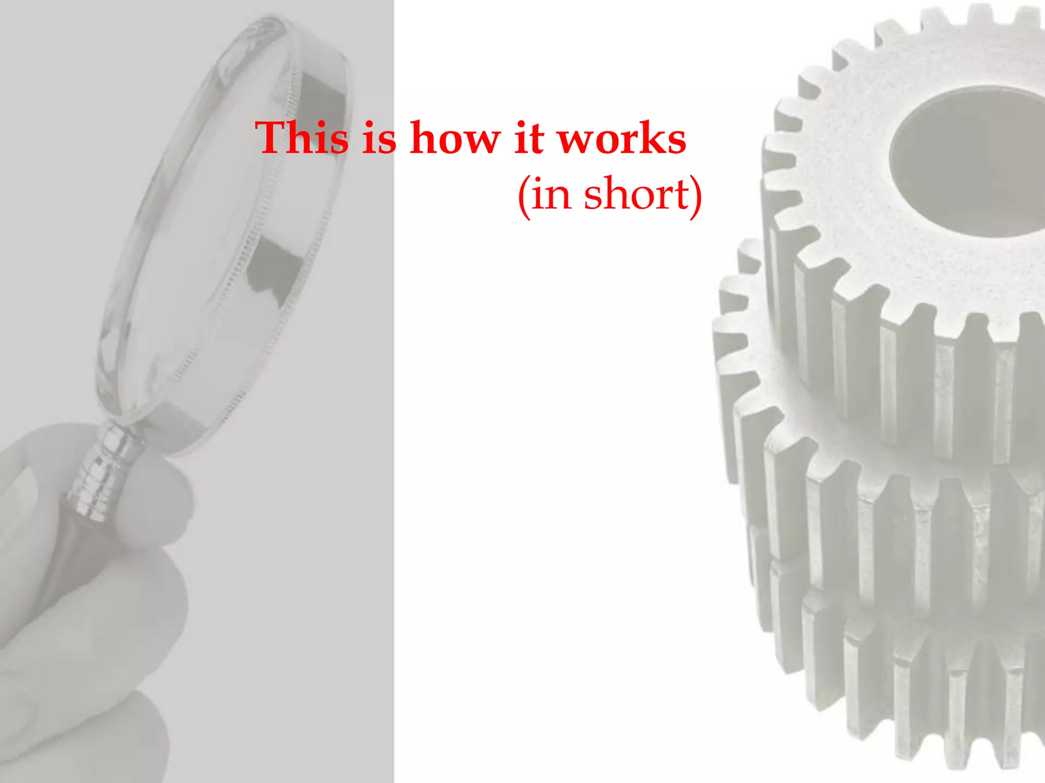 This is how it works
(in short)
 