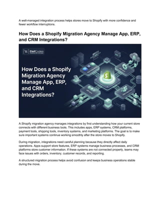 Managing Integrations During a Shopify Migration | PDF