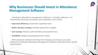 How Attendance Management Software Enhances Employee Productivity | PPTX