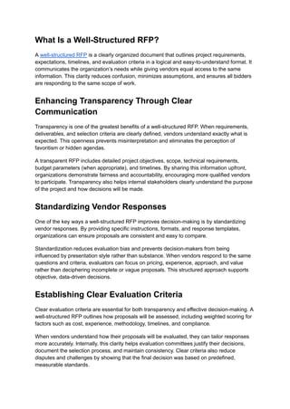 Structured Cable Rfp How a Well-Structured RFP Improves Transparency and Decision-Making.pdf