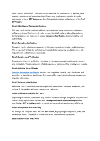 Comprehensive Guide to Background Verification Process in India | PDF
