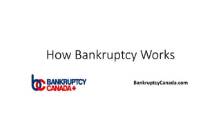 How Bankruptcy Works
BankruptcyCanada.com
 