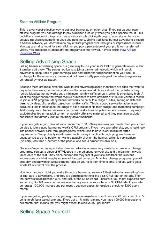 How Banner Ads Work