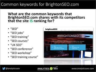 How Big Data is Changing SEO - by AnalyticsSEO at BrightonSEO