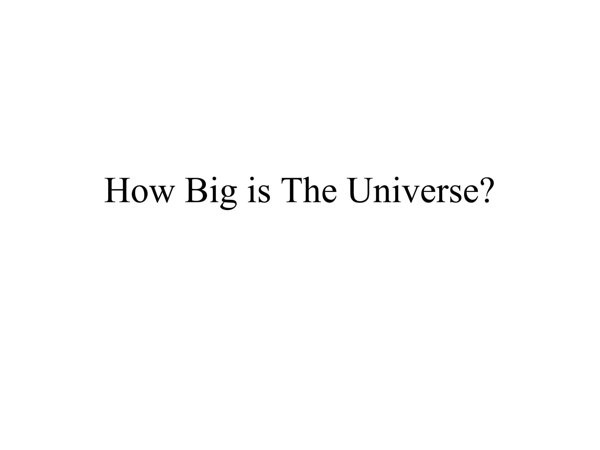 How big is earth ppt