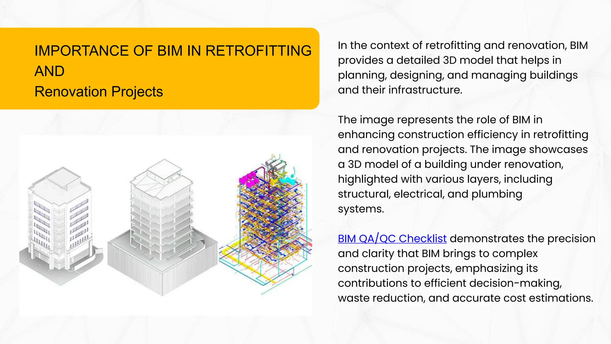 How BIM Can Make Building Renovations and Retrofits More Efficient? | PPTX